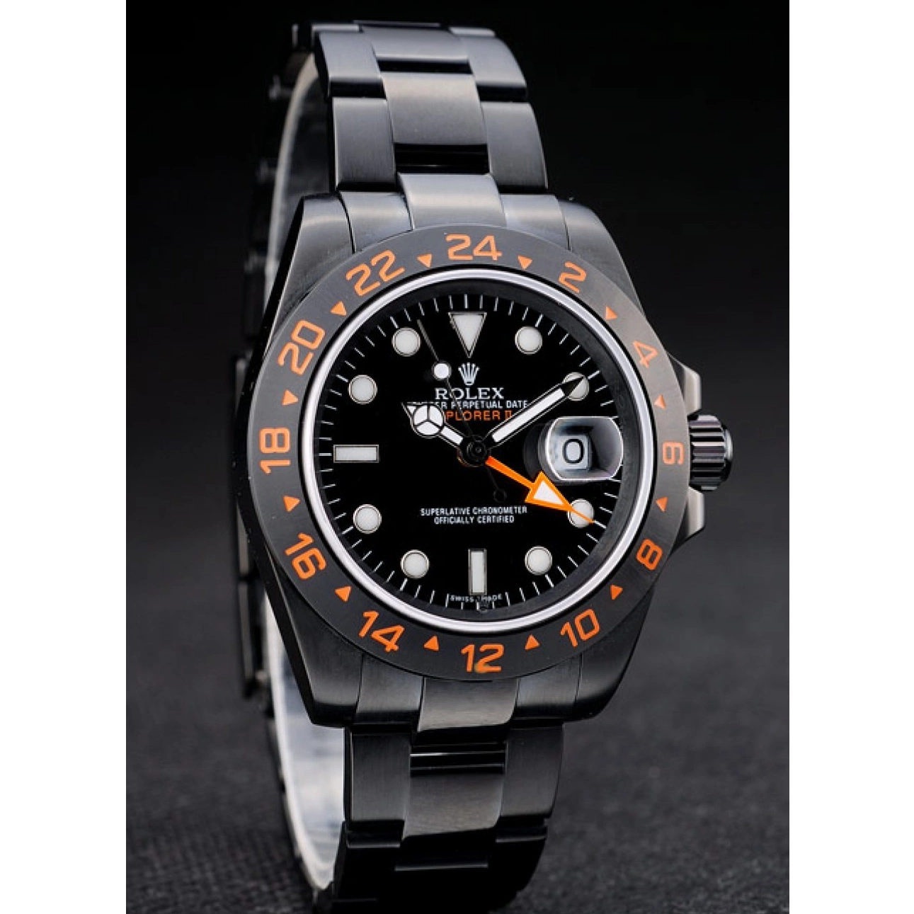 Aaa replica watch Dial Watch Explorer Rolex Bezel Black Black Ceramic 0820